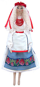 интерьерная текстильная кукла Повитруля