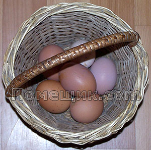 Свежие домашние яйца