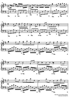 , Sheet music for Piano 
Canon in D Johann Pachelbel ( 2)
