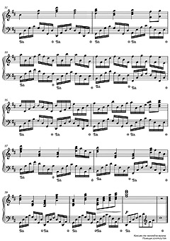 , Sheet music for Piano 
Canon in D Johann Pachelbel ( 3)
