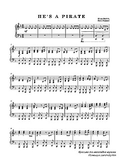 , Sheet music for Piano 
ϳ   ( 1)
